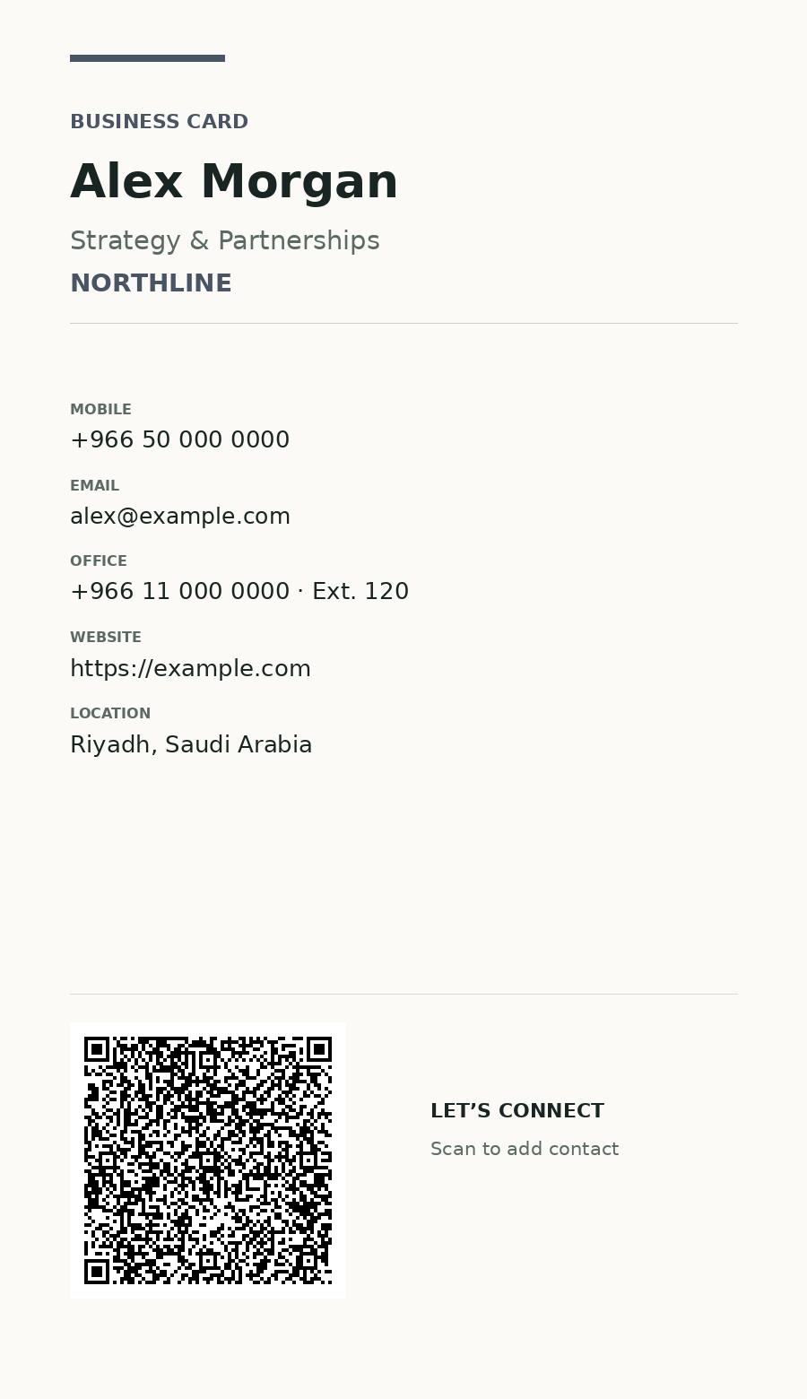 Minimal Business design